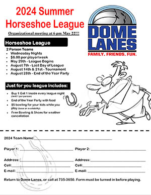 Horseshoe league flyer 2024 sm